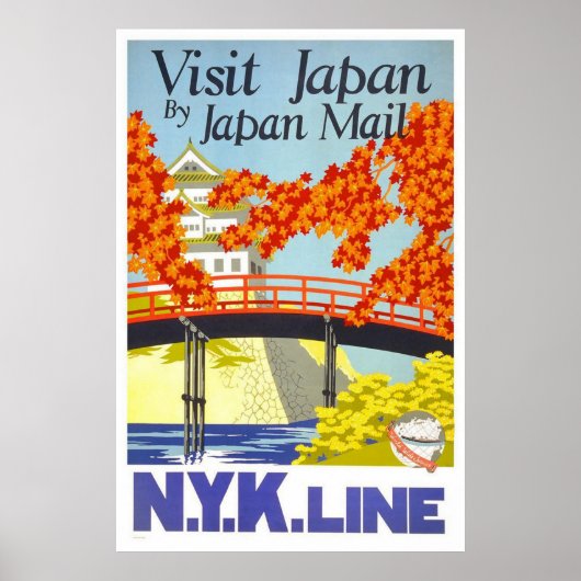 Visit Japan By Japan Mail ポスター (正面)