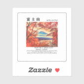 Visit Japan – Mount Fuji & Autumn Leaves シール (シート)