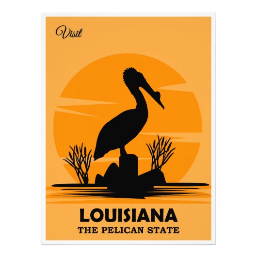 Visit Louisiana, The Pelican State, フォトプリント (正面)