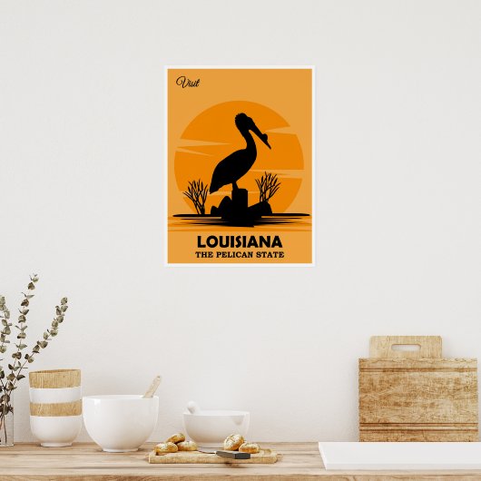 Visit Louisiana, The Pelican State, ポスター (キッチン)