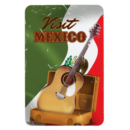 Visit Mexicoヴィンテージ旅行ポスター マグネット (縦)