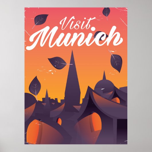 Visit Munich Germany旅行ポスター ポスター (正面)