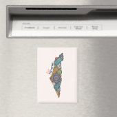 Visit Palestina：マップ内の伝統 マグネット (インサイチュ (食洗機))