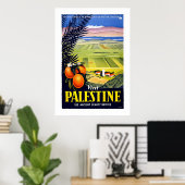「Visit Palestina」ヴィンテージ旅行ポスター ポスター (ホームオフィス)
