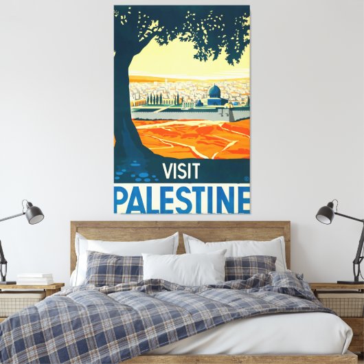 Visit Palestine キャンバスプリント (インサイチュ (寝室))