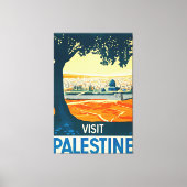 Visit Palestine キャンバスプリント (正面)