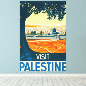 Visit Palestine キャンバスプリント (インサイチュ (ウッドフロア))