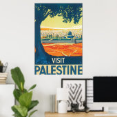 Visit Palestine Vintage Travel Poster ポスター (ホームオフィス)