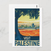 Visit Palestine Vintage Travel Poster ポストカード (正面/裏面)
