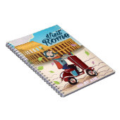 Visit Rome cartoon travel poster ノートブック (右側)