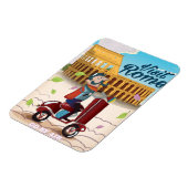 Visit Rome cartoon travel poster マグネット (左側)
