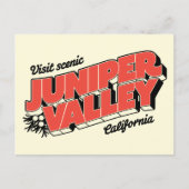 "Visit Scenic Juniper Valley" – はがき (正面)