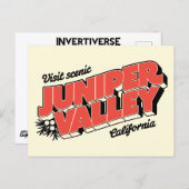 "Visit Scenic Juniper Valley" – はがき (正面/裏面)
