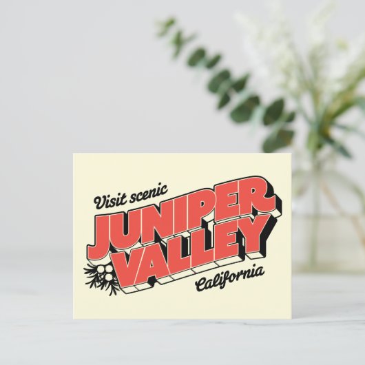 "Visit Scenic Juniper Valley" – はがき (スタンド正面)