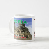 Visit Sofia, Bulgaria I Love コーヒーマグカップ (正面左)