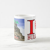 Visit Sofia, Bulgaria I Love コーヒーマグカップ (中央)