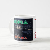 Visit Sofia, Bulgaria I Love Coffee Mug コーヒーマグカップ (正面左)