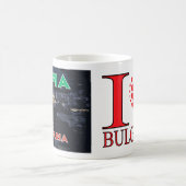 Visit Sofia, Bulgaria I Love Coffee Mug コーヒーマグカップ (中央)