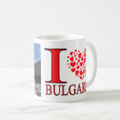 Visit Sofia, Bulgaria I Love Coffee Mug コーヒーマグカップ (正面右)