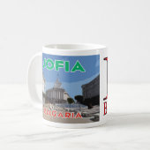 Visit Sofia, Bulgaria I Love Coffee Mug コーヒーマグカップ (正面左)