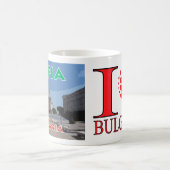 Visit Sofia, Bulgaria I Love Coffee Mug コーヒーマグカップ (中央)