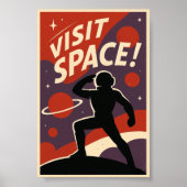Visit Space Retro ポスター (正面)