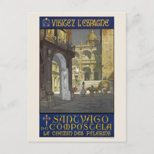 Visit Spain Vintage Poster 1920s ポストカード