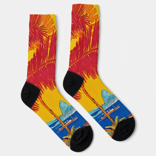 Visit Sudamerica vintage concept ソックス (右)