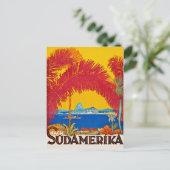 Visit Sudamerica vintage concept ポストカード (スタンド正面)