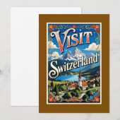 Visit Switzerland travel poster, シーズンカード (正面/裏面)