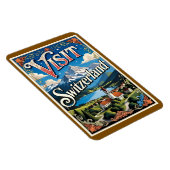 Visit Switzerland travel poster, マグネット (右側)