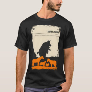 Visit The Animal Farmヴィンテージブックカバーポスター Tシャツ