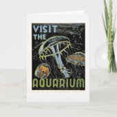 Visit the Aquarium - WPAポスターゼリー、クラゲ サンキューカード (正面)