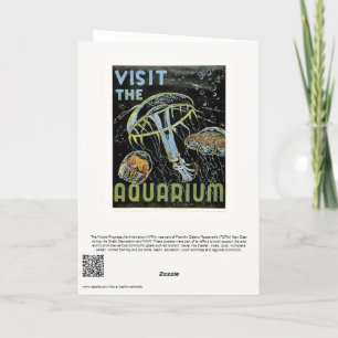 Visit the Aquarium - WPAポスターゼリー、クラゲ サンキューカード