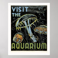 Visit the Aquarium - WPAポスターゼリー、クラゲ