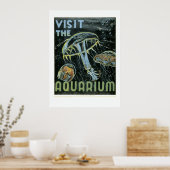 Visit the Aquarium - WPA Poster - ポスター (キッチン)