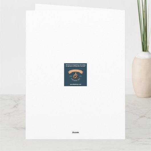 Visit The Mandrill At The Zoo カード (裏面)