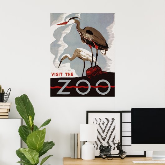Visit the Zoo Poster ポスター (ホームオフィス)