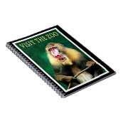 Visit the Zoo, vintage travel poster ノートブック (右側)