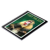 Visit the Zoo, vintage travel poster ノートブック (左側)