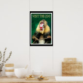 Visit the Zoo, vintage travel poster ポスター (キッチン)