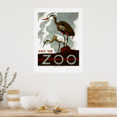 Visit the Zoo - WPA Poster - ポスター (キッチン)