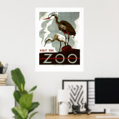 Visit the Zoo - WPA Poster - ポスター (ホームオフィス)