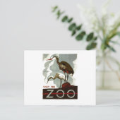 Visit the Zoo - WPA Poster - ポストカード (スタンド正面)