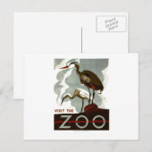 Visit the Zoo - WPA Poster - ポストカード (正面/裏面)