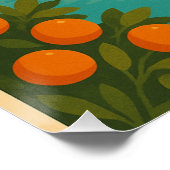 Visit Valencia，スペイン – レトロ旅行2025 ポスター (コーナー)