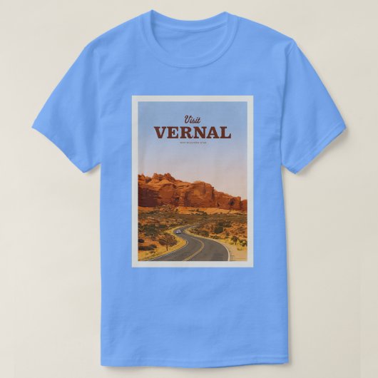Visit Vernal Tシャツ (デザイン正面)