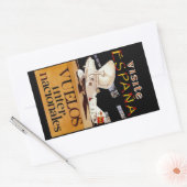 Visite Espana to Vuelos Internacionales 長方形シール (封筒)