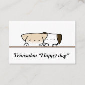 Visitekaartje hond, 名刺 (正面)