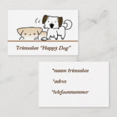 Visitekaartjes puppy, dog 名刺 (正面/裏面)